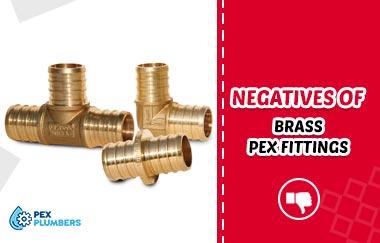 Negatives of Brass PEX fittings