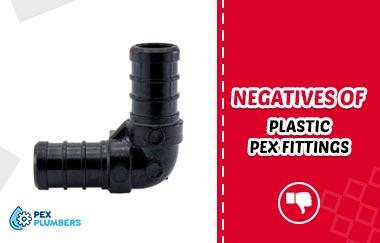Negatives of Plastic PEX fittings