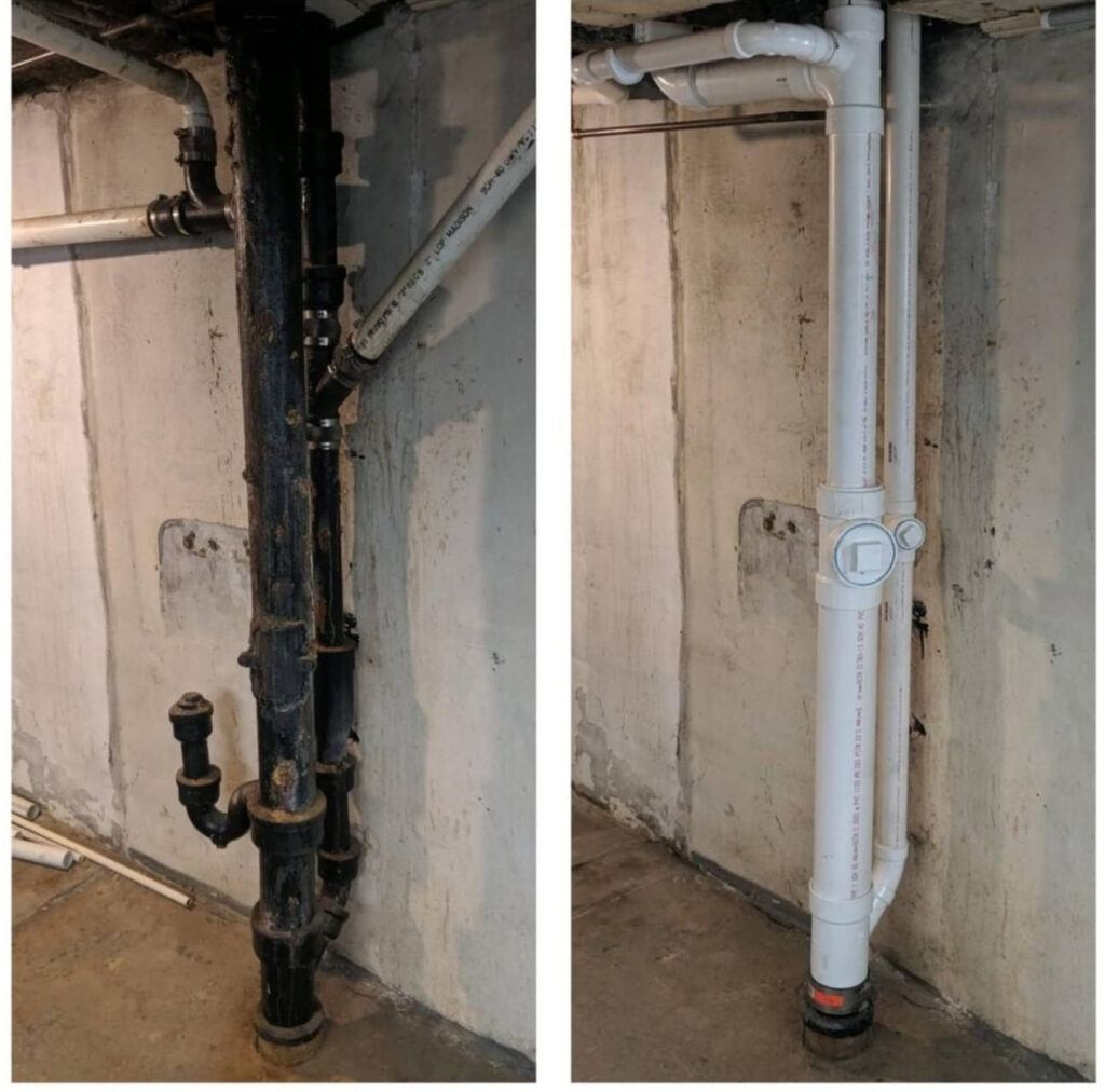 What is a plumbing stack: questions