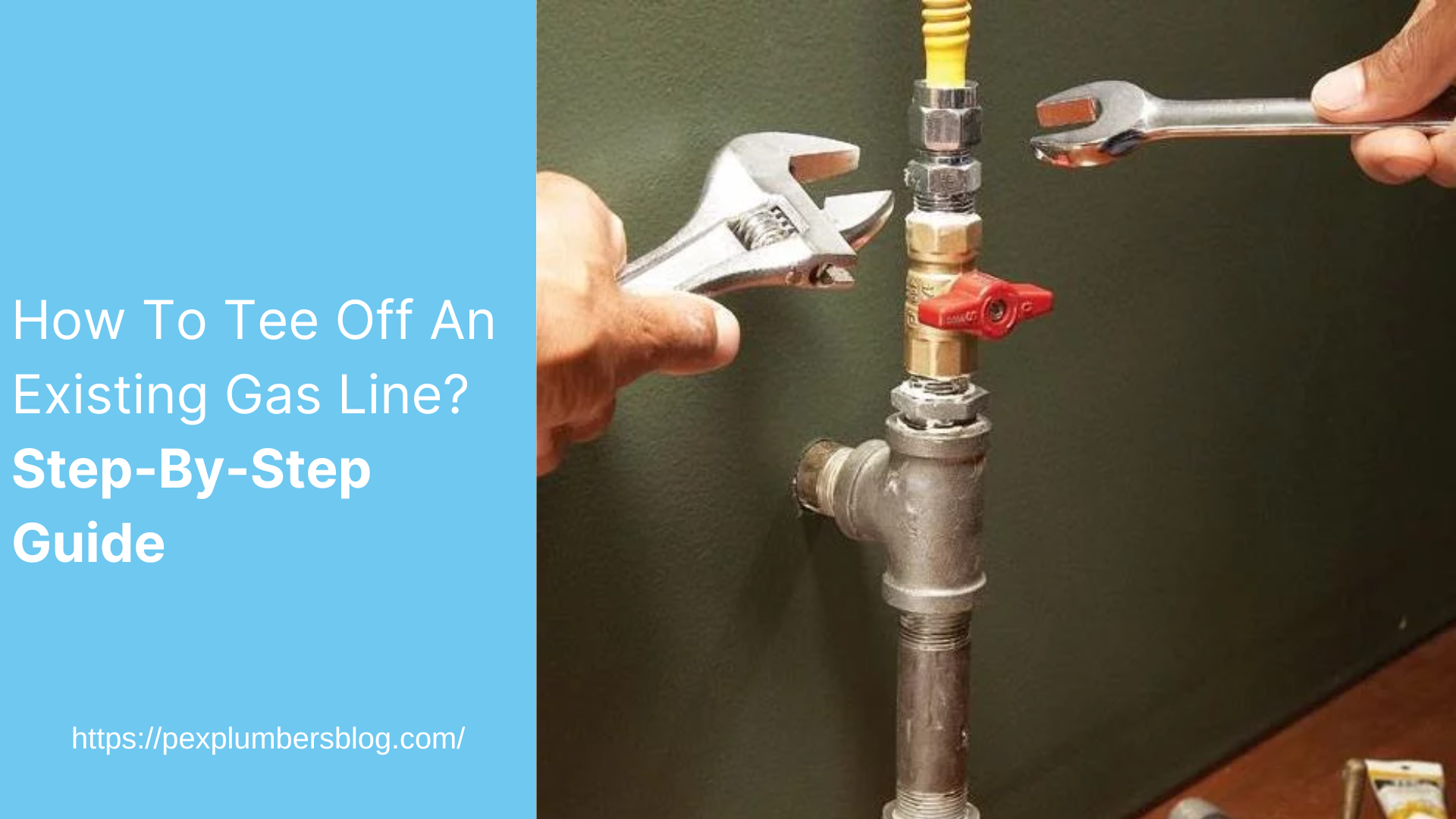 how to tee off an existing gas line